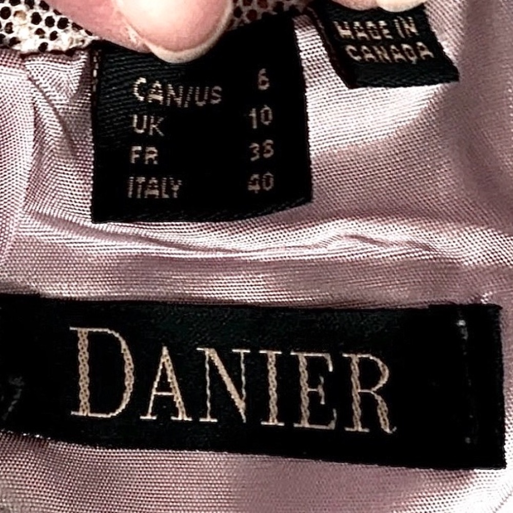 Danier One Shoulder Iridescent Python/Snakeskin S… - image 4